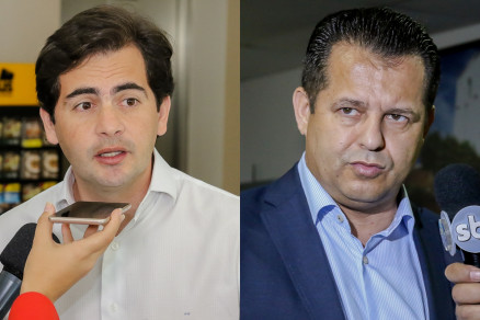 Os deputados estaduais Fabio Garcia e Valtenir Pereira: crticas e negativa