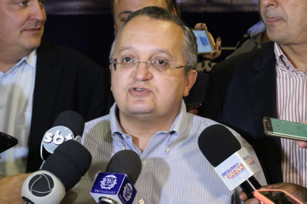 O governador Pedro Taques, durante evento no Pal�cio Paiagu�s, na tarde de sexta-feira (16)