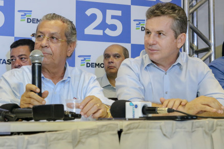 O ex-governador Jaime Campos e o ex-prefeito Mauro Mendes