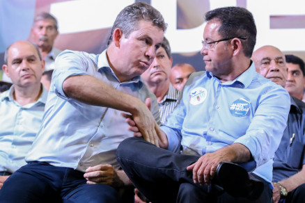 O governador eleito Mauro Mendes e o deputado Eduardo Botelho: presidncia da Assembleia