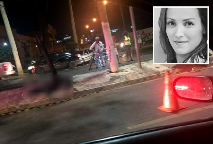 A mdica Leticia Bertolini (detalhe), acusada de atropelar o verdureiro Francisco Lcio quando voltava de uma festa