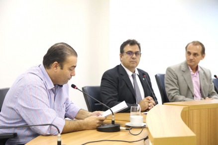 Os deputados Wagner Ramos, Daltinho e Wilson Santos