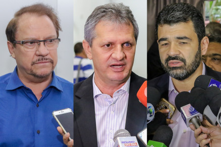 Da esq. para a dir.: Pedro Sat�lite, Dilmar Dal Bosco e Marcelo Duarte