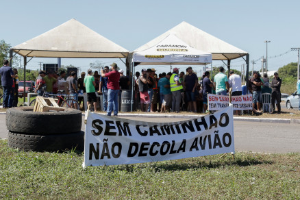 Os bloqueios esto sendo realizados desde a semana passada em todo o Brasil