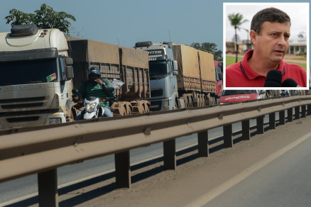 O principal lder do Movimento dos Transportadores de Gros de Mato Grosso, Gilson Baitaca