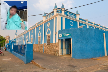 Beb est internada na Santa Casa de Misericrdia desde o dia 6 de junho