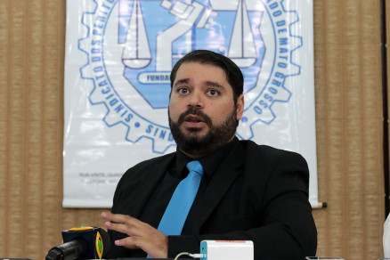 O presidente do Sindpeco, Antnio Magalhes