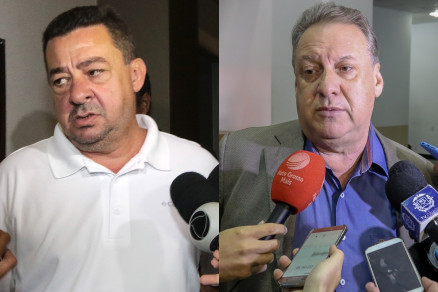 Os deputados estaduais Mauro Savi e Romoaldo Junior