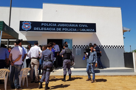 A delegacia de Colniza, onde o crime foi investigado