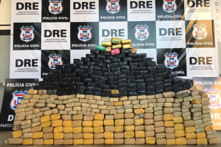Os 332 tabletes do entorpecente s�o provenientes do Estado de Mato Grosso do Sul