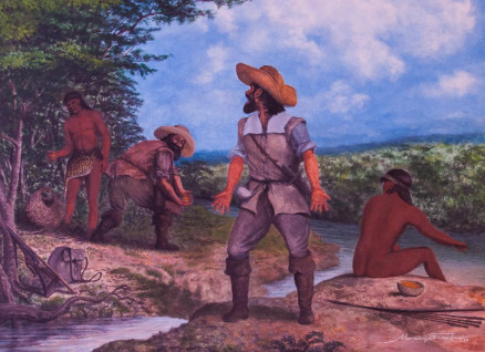 Quadro de Moacyr Freitas - As lavras do Sutil 