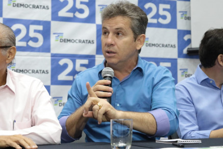 O pr-candidato ao Governo, Mauro Mendes, que criticou postura do governador