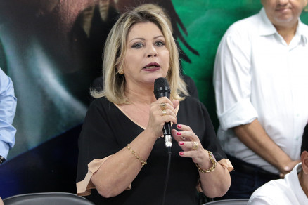 A candidata ao Senado, Selma Arruda, que disse ter ficado supresa com deciso