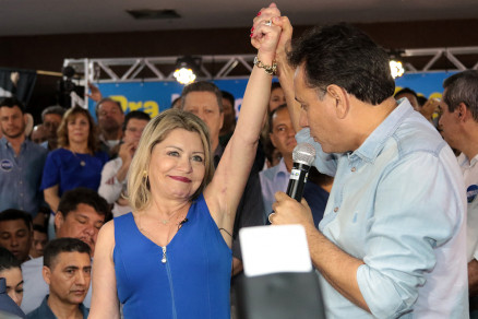 A ex-ju�za Selma Arruda e o deputado federal Nilson Leit�o: candidatos ao Senado