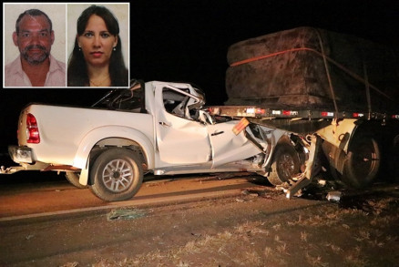 Acidente fatal na BR-163 resultou em morte de casal, na noite deste domingo