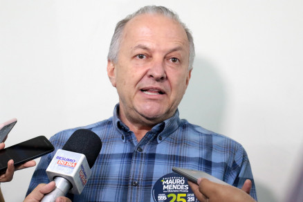 O vice-governador de Mato Grosso, Otaviano Pivetta que coordena a Sinfra e Seduc