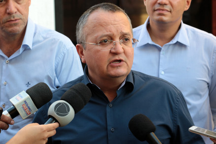 O governador Pedro Taques, que disse ter pago 97% dos servidores na data 