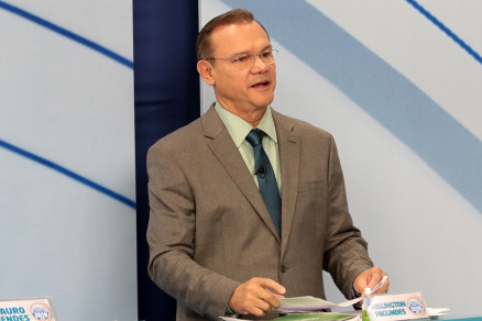 O candidato ao Governo, Wellington Fagundes: 