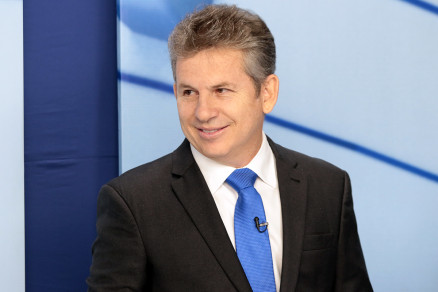 O candidato ao Governo Mauro Mendes: sem agresses