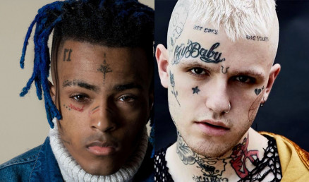  Os rappers XXXTENTACION e Lil Peep 