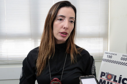 A delegada Juliana Chiquito Palhares, da Gerncia de Combate ao Crime Organizado (GCCO)