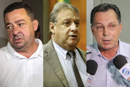 Os deputados estaduais Mauro Savi e Romoaldo Junior e o federal Ezequiel Fonseca: sem reeleio