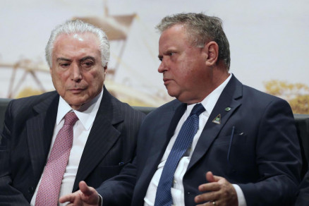 O ministro da Agricultura Blairo Maggi e o presidente Michel Temer