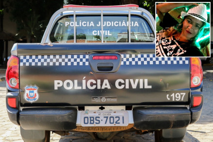 Reviane Ferrarezi, de 36 anos (no detalhe), que foi assassinada dentro de casa