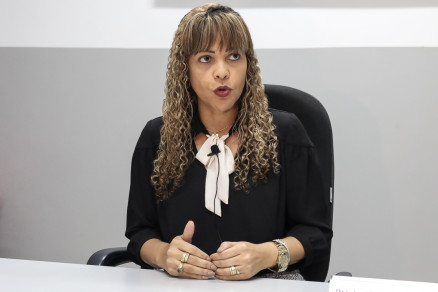 A delegada Jozirlethe Criveletto, da Delegacia da Mulher de Cuiab