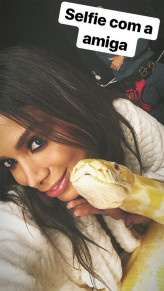 Anitta com cobra