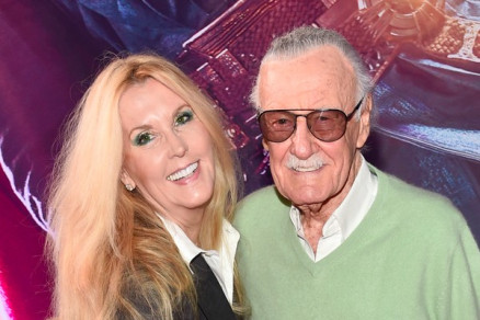 O quadrinista Stan Lee e sua filha Joan Celia Lee (Foto: Getty Images)