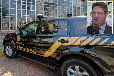 O ex-prefeito de Brasnorte Eudes Tarciso Aguiar (detalhe), que foi preso