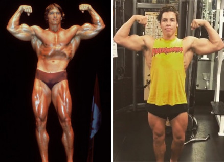 Arnold Schwarzenegger e Joseph Baena