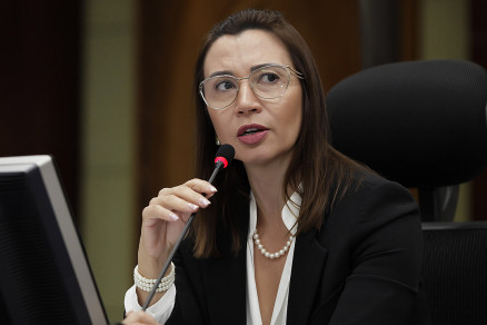 A conselheira interina do Tribunal de Contas do Estado, Jaqueline Jacobsen