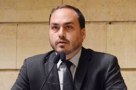O vereador Carlos Bolsonaro, filho do ex-presidente Jair Bolsonaro