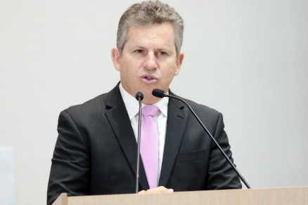 O governador eleito Mauro Mendes: discurso em diploma��o