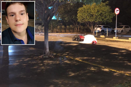 Rafael Von Heimburg (detalhe) foi atingido no rosto e morreu na hora