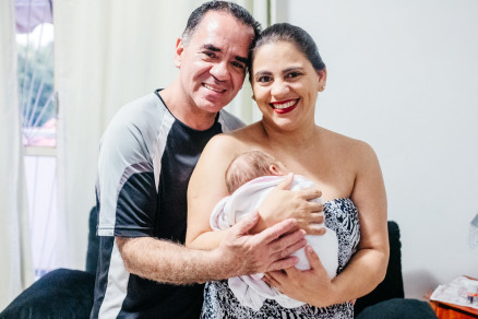 Andreia Aparecida Reis e o marido