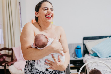 Andreia Aparecida Reis e a filha, Ana Beatriz: 