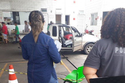 Crime ocorreu na tarde deste sbado, no ptio de um posto de gasolina 