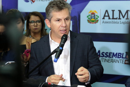 O governador Mauro Mendes (DEM): cortes de cargos e nomeaes no Governo