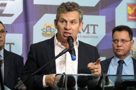 O governador Mauro Mendes: projeto prev LRF estadual