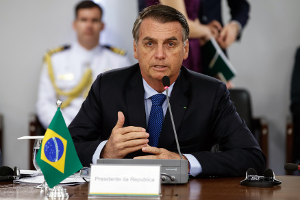 O presidente Jair Bolsonaro (PSL): crticas a jantar que seria patrocinado pela Embratur
