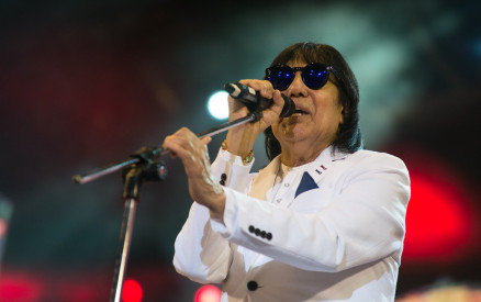 Marciano no conteve as lgrimas na Arena da Festa do Peo de Barretos