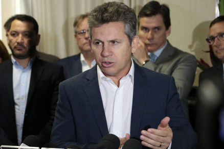 O governador de Mato Grosso, Mauro Mendes