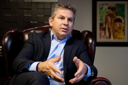 O governador de Mato Grosso Mauro Mendes