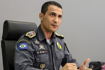 O comandante geral da Polcia Militar, coronel Jonildo Assis 