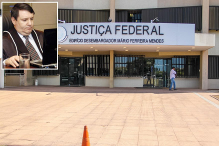 O juiz Cesar Augusto Bearsi (detalhe), da 3 Vara Federal Cvel de Mato Grosso