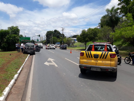 Acidente na Avenida do CPA, uma das que concentra grande parte das ocorrncias