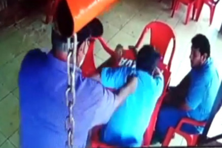 O assassino dispara v�rios tiros no engenheiro agr�nomo Silas Henrique  Maia: execu��o